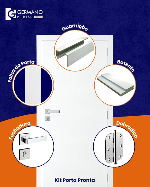 Kit Porta Pronta Primer Branco Lisa Semi Oca