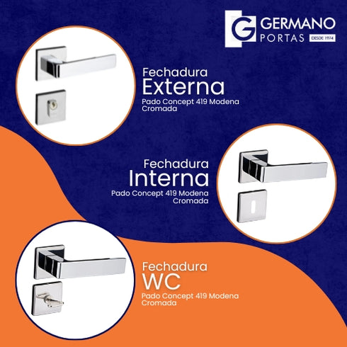 Kit Porta Pronta Acabado Amadeirado Lisa Sólida