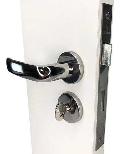 Fechadura Cromada Soprano Modelo Ícaro